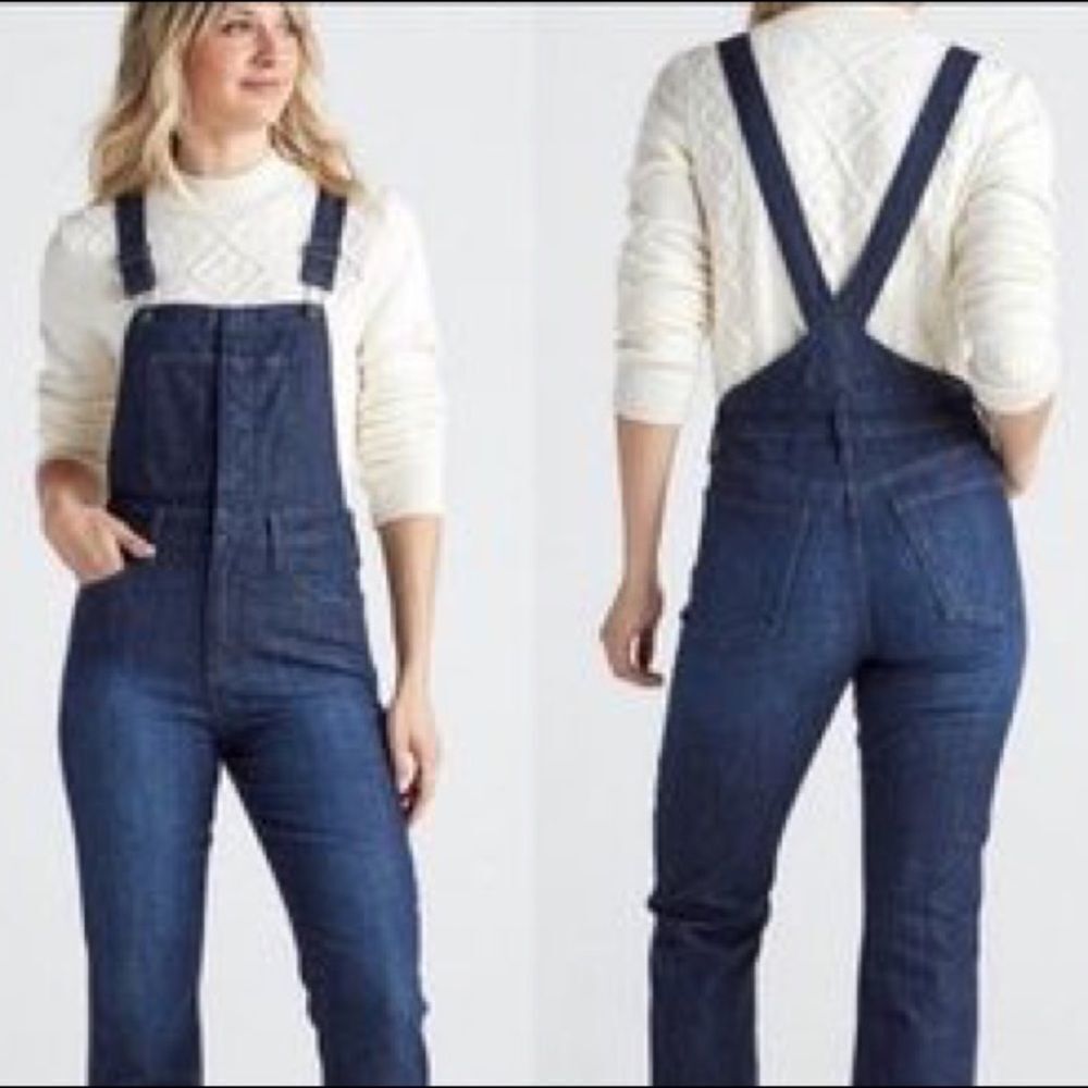 NWT lucky brand indigo overalls